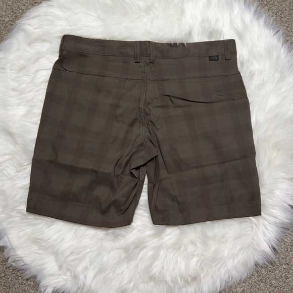 The North Face Quick Dry Plaid Shorts Brown 38 - Picture 2 of 5